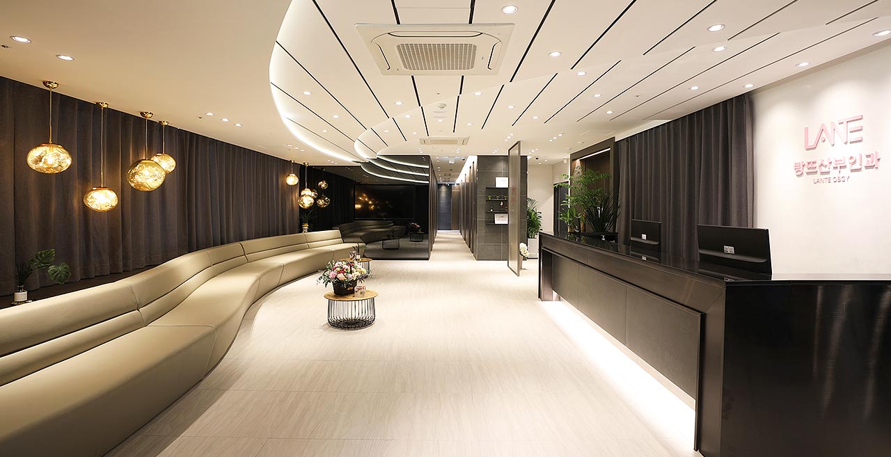 LANTE OBGYN clinic interior, Gangnam Seoul